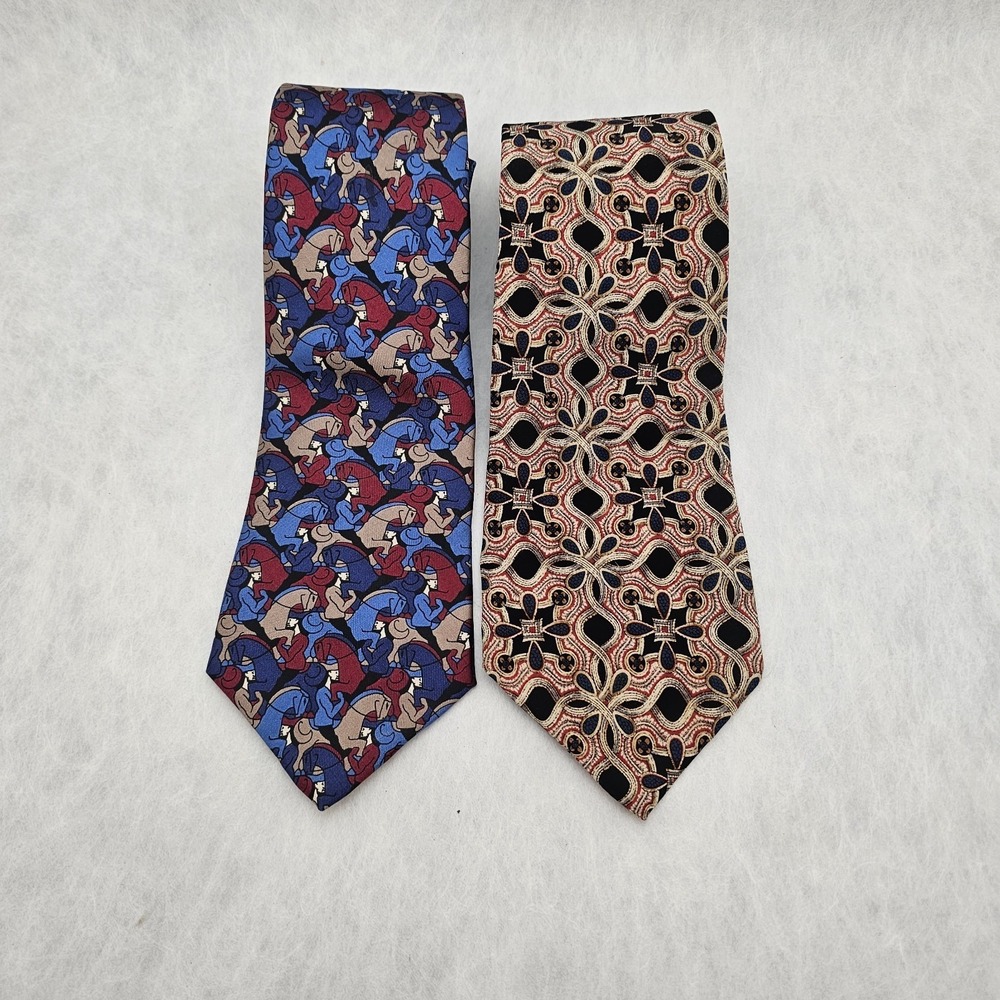 The Metropolitan Museum of Art + Boxelder MC Escher HORSEMAN Silk Necktie Lot